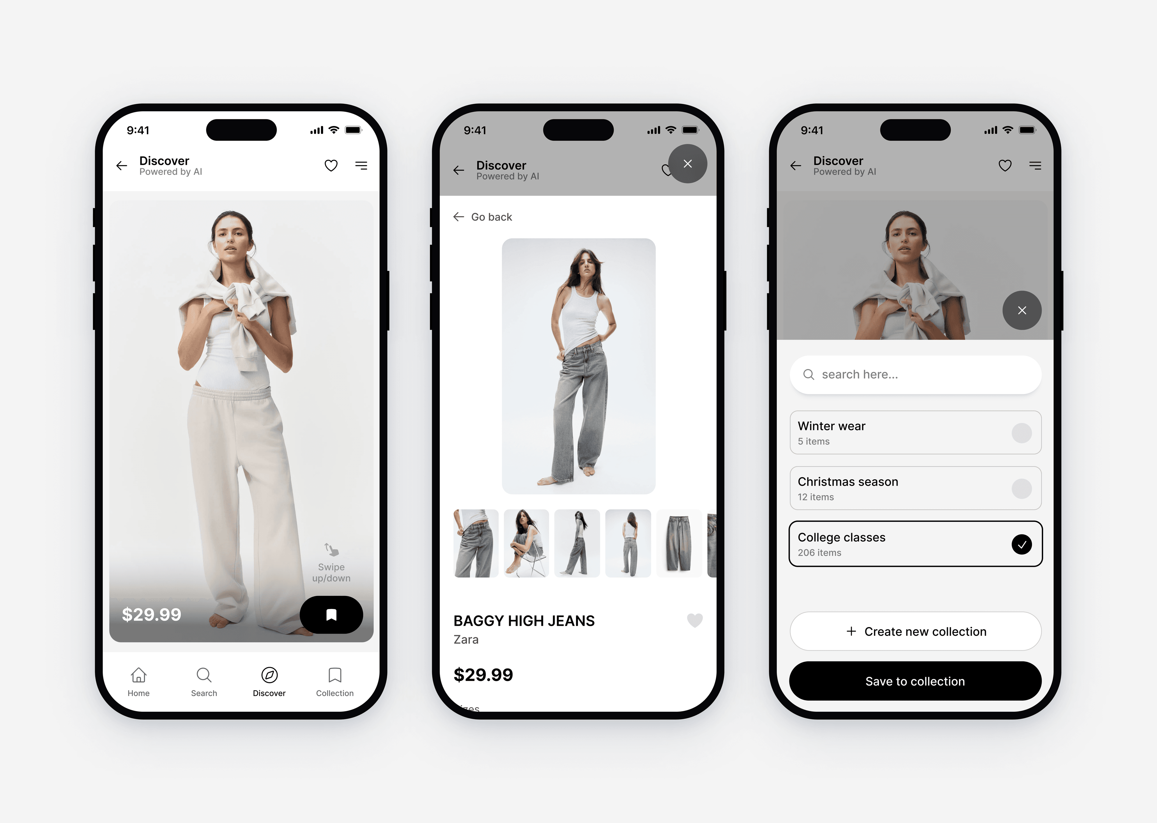 AI fashion discovery app