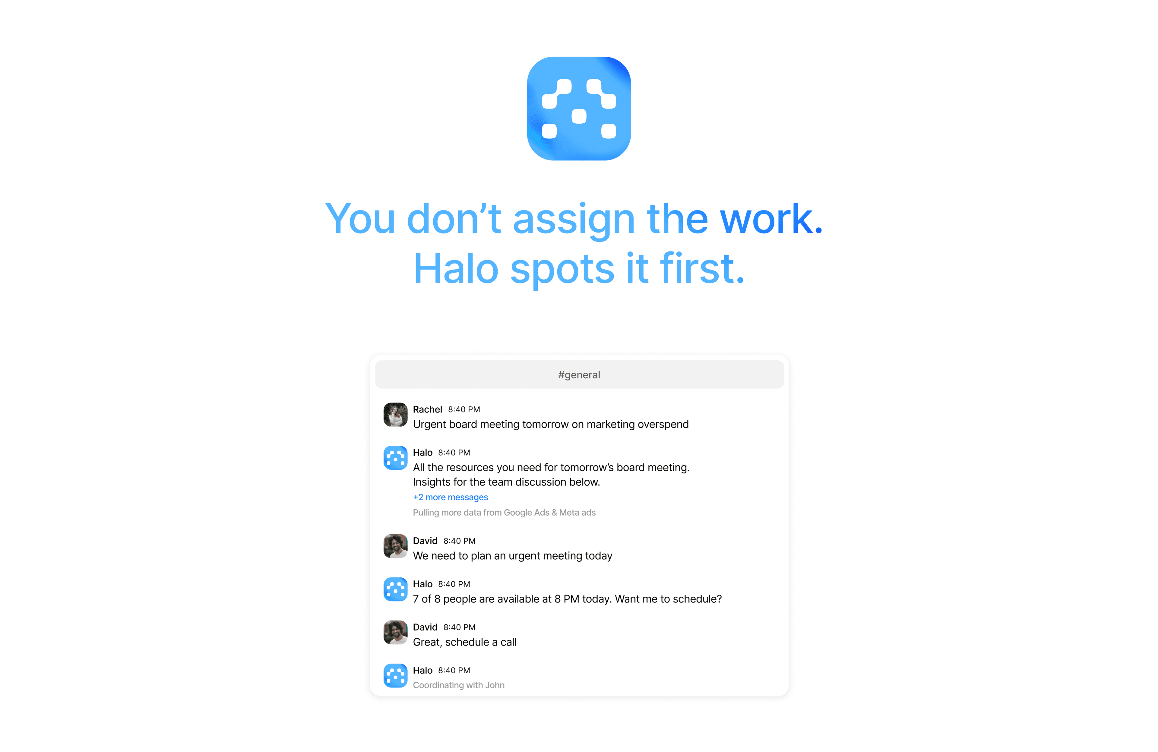AI assistant — chat example